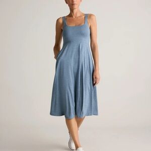 Quince Flowknit Breeze Fit & Flare Dress